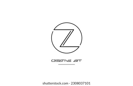 ZL, LZ, Z, L abstract letters logo monogram