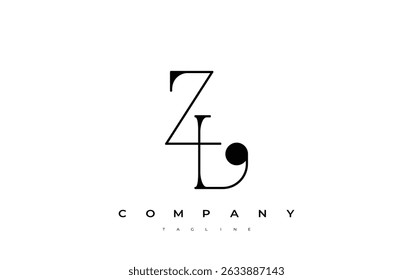 ZL Typography Logo Design. Stylish monogram design depiction featuring the letters Z and L combined in an artistic signature style, delivering a unique and creative visual representation.