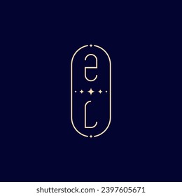 ZL wedding lie monogram with high quality professional design that will print well across any print media
