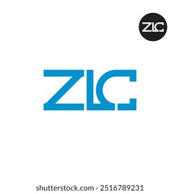 Diseño de monograma de letra de logotipo ZLC