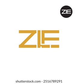 Design de Monograma de Letra de Logotipo ZLE