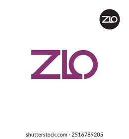 Design de Monograma de Letra de Logotipo ZLO