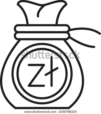 Zloty Filled Style Icon Design