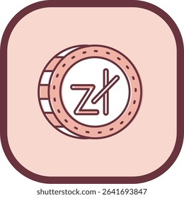 Zloty Line vector Icon Design