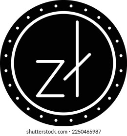 Zloty vector icon. Can be used for printing, mobile and web applications.