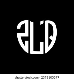 ZLQ-Brief-Logo kreatives Design. ZLQ einzigartiges Design.
