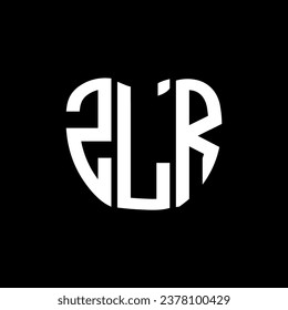ZLR-Brief Logo kreatives Design. ZLR einzigartiges Design.
