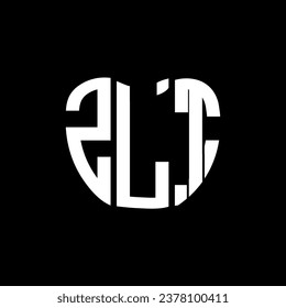 Diseño creativo del logo de la carta ZLT. Diseño único de ZLT.

