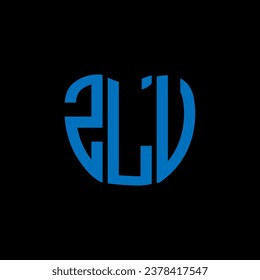ZLU letter logo creative design. ZLU unique design.
