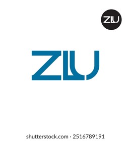 ZLU Logo Letter Monogram Design