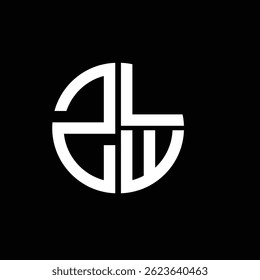 ZLW logo ZLW icono ZLW Vector ZLW monograma ZLWletter ZLWminimalist ZLWtriangle ZLWflat Diseño de logotipo abstracto plano moderno único.
