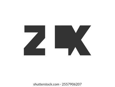 ZLX logo design. Initial letter Z L X bold font style for tech startups, consulting, corporate branding. Creative company name, headlines typography identity, trendy logotype. Vector illustration.