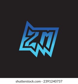 Diseño inicial de logotipo de inspiración ZM e ideas de clan de juegos