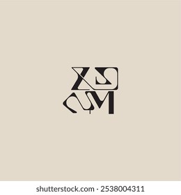 ZM letter bold style and luxury concept curved typography monogram elegant initial logo