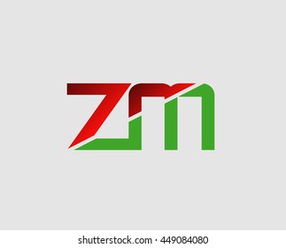 ZM letter initial company M logo
