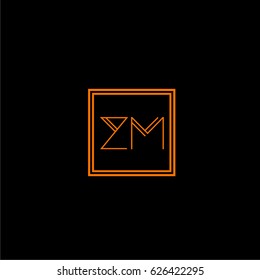 zm logo letter initial, Abstract Polygonal Background Logo, design for Corporate Business Identity,flat icon, Alphabet letter