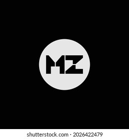 ZM or MZ abstract outstanding professional business awesome artistic branding company different colors illustration logo