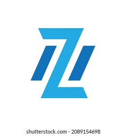 ZM or MZ abstract outstanding professional business awesome artistic branding company different colors illustration logo