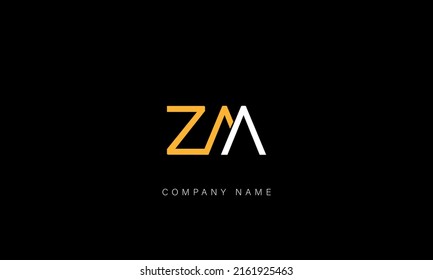 Zm Mz Alphabet Letters Logo Monogram Stock Vector (Royalty Free ...