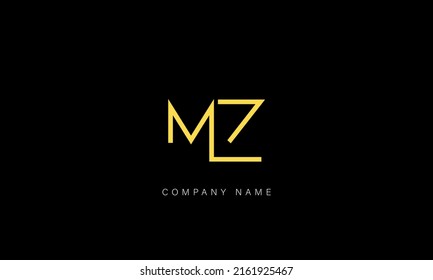 Zm Mz Alphabet Letters Logo Monogram Stock Vector (Royalty Free ...