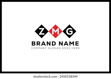 ZMG letter logo design. ZMG creative initials monogram letter logo. ZMG  business and real estate logo vector template.