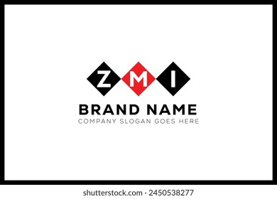 ZMI letter logo design. ZMI creative initials monogram letter logo. ZMI  business and real estate logo vector template.