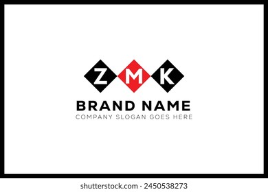 ZMK letter logo design. ZMK creative initials monogram letter logo. ZMK  business and real estate logo vector template.