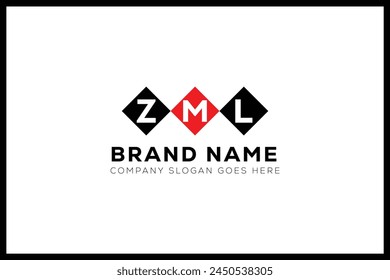 ZML letter logo design. ZML creative initials monogram letter logo. ZML  business and real estate logo vector template.