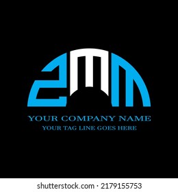 ZMM letter logo creative design with vector graphic