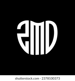 Diseño creativo del logo de la carta ZMO. Diseño único de ZMO.
