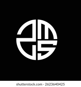 Logotipo ZMS ícone ZMS vetor ZMS monograma ZMS Letra ZMSminimalista ZMStriângulo ZMSflat Design de logotipo abstrato moderno e exclusivo.
