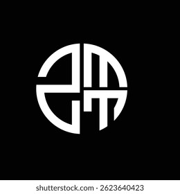 ZMT logo ZMT icon ZMT vector ZMT monogram ZMTletter ZMTminimalist ZMTtriangle ZMTflat Unique modern flat abstract logo design.

