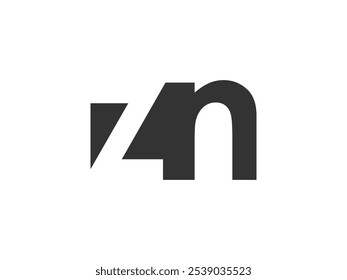 ZN creative geometric initial based modern and minimal logo. Letter z n trendy fonts. Universal professional elegant techno vector design.