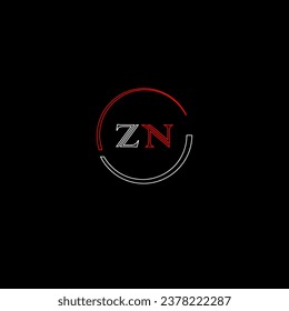Plantilla de diseño de logotipo de letras modernas creativas de ZN