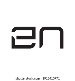 zn initial letter vector logo
