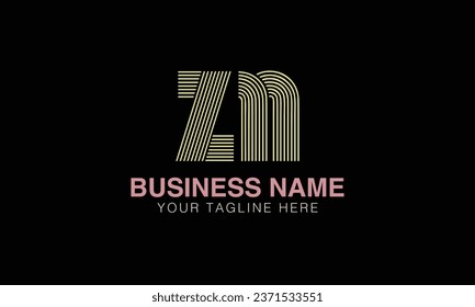 ZN initial logo | initial based abstract modern minimal creative logo, vector template image. luxury logotype , real estate homie . typography . initials 