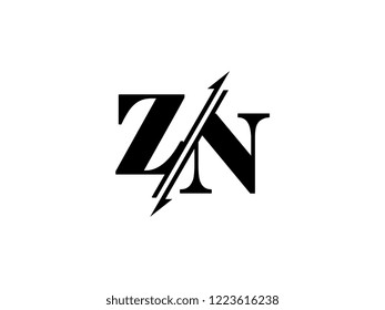 ZN initials logo sliced