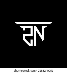 ZN letter logo creative design with vector graphic