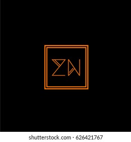zn logo letter initial, Abstract Polygonal Background Logo, design for Corporate Business Identity,flat icon, Alphabet letter