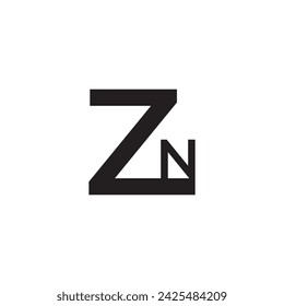ZN, NZ, Abstrakte Buchstaben Logo Monogramm, ZN Buchstaben Logo Design, Anfangsbuchstaben ZN Logo Symbol, Monogram Buchstaben ZN Logo Design Vektor-Vorlage, T-Shirt Design.