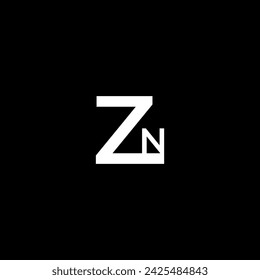 ZN, NZ, Abstract Letters Logo Monogram,ZN Letter Logo Design, Initial letters ZN logo icon,Monogram Letter ZN Logo Design vector template,t shirt design.