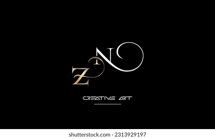 ZN, NZ, Z, N abstract letters logo monogram