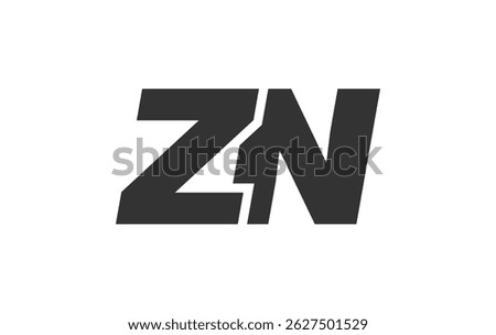 ZN Techno Editable Font Logo For Corporate Branding. Bold, Futuristic Design With Unique Typographic Ideas. Minimal Custom Type And Dynamic Letter Variations For Promotion, Printing, And Book Titles
