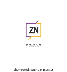 ZN Z N Initial logo Beauty template vector