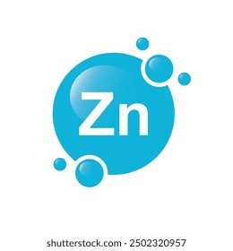 Zn, zinc for healthcare - vitamin complex.