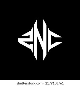 ZNC letter logo creative design with vector graphic