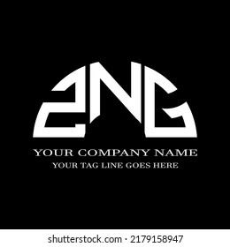 ZNG letter logo creative design with vector graphic
