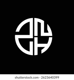 ZNH logo ZNH icon ZNH Vector ZNH monograma ZNHletter ZNHminimalist ZNHtriangle ZNHflat Diseño de logotipo abstracto plano moderno único.

