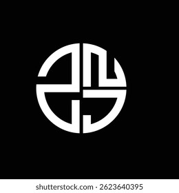 ZNJ logo ZNJ icon ZNJ vector ZNJ monogram ZNJletter ZNJminimalist ZNJtriangle ZNJflat Unique modern flat abstract logo design.
