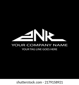 ZNK letter logo creative design with vector graphic